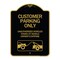 Signmission Customer Parking Only Unauthorized Vehicles Towed at Owner Expense with Graphic, A-DES-BG-1824-24205 A-DES-BG-1824-24205 - alternate 1